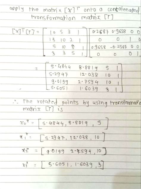 Solved 3 The 3D shear matrix is shown below. Please find the | Chegg.com