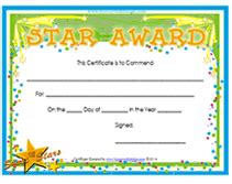 Printable Super Star Award Certificates Templates