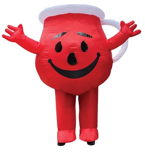 Kool Aid Man Inflatable Red Halloween Costume, Adult One Size