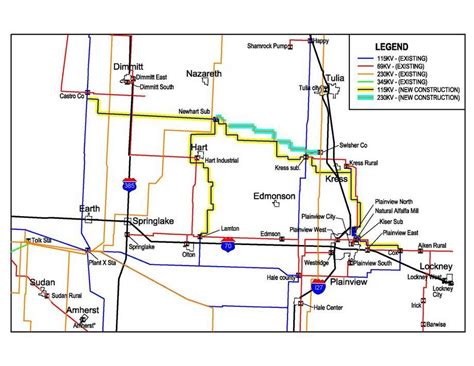 w/transmission line map Xcel energizes Kiser Substation 12-18-14 - Plainview Herald