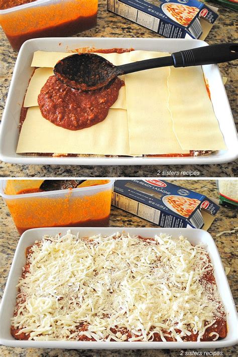 How to Make Lasagna with No-Boil Noodles (4 Easy Steps) - 2 Sisters Recipes by Anna and Liz