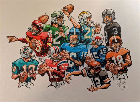 Sports Days Past on Twitter | Nfl football art, Football artwork ...