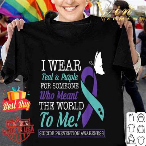 I Wear Teal Purple For Someone Suicide Prevention shirt, hoodie, sweater, longsleeve t-shirt