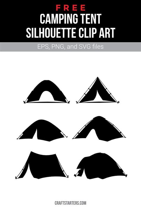 Free Camping Tent Silhouette Clip Art in 2021 | Silhouette clip art, Clip art, Tent camping