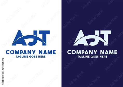 Letter AJT logo design vector template, AJT logo Stock Vector | Adobe Stock