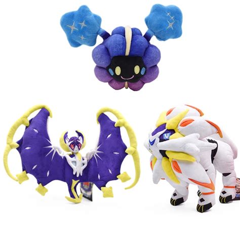 Pokemon Cosmog Solgaleo Plush Stuffed Dolls Shiny Solgaleo Plushie Doll Kids Children Girls Boys ...