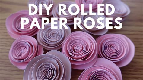 DIY Spiral Rolled Paper Roses Tutorial, Paper Flowers