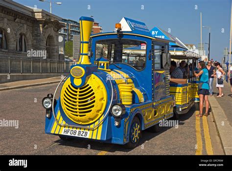 Land Train operating between Boscombe and Bournemouth Stock Photo: 61131641 - Alamy