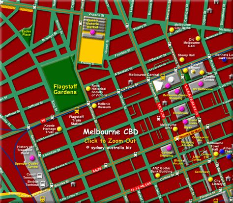 Melbourne CBD Map