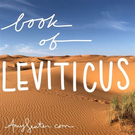 Study the Old Testament Book of Leviticus with this Printable