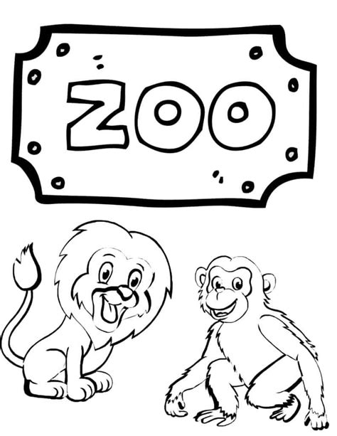 Zoo Animal Alphabet Coloring Pages