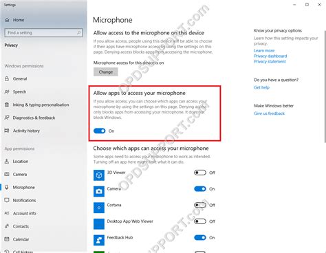 Windows 10 Microphone Privacy Settings - Professional Audio Support