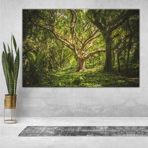 Forest Wall Art, Forest Canvas, Forest Wall Decor, Tree Wall Art, Tree ...