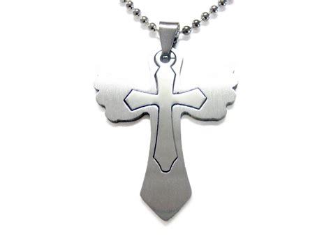 Metal Cross Pendant Necklace - Kiola Designs