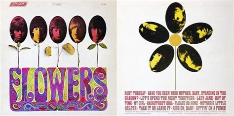 Flowers cover art. The Rolling Stones through the years.