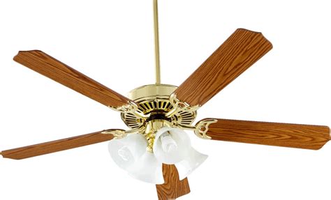 Indoor Ceiling Fans 4 Light With Polished Brass Finish Medium Base 52 inch 52 Watts - Walmart.com