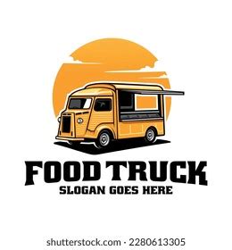 Yellow Retro Taco Food Truck Illustration Stock Vector (Royalty Free) 2280613305 | Shutterstock