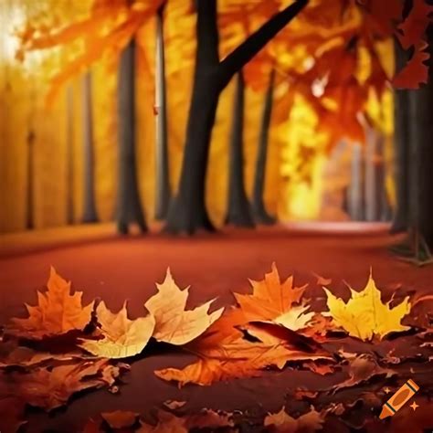 Autumn leaves thanksgiving poster