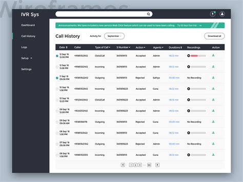 IVR System Interface 2.0 by Guna Seelan on Dribbble