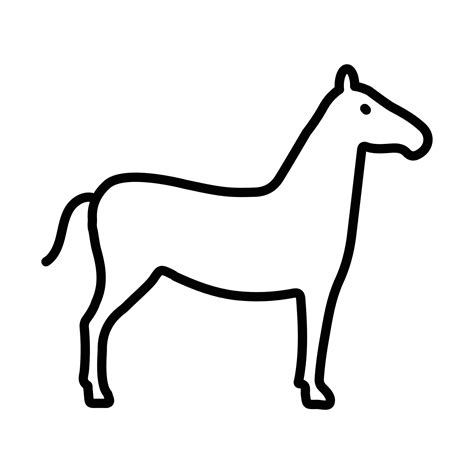 Horse Outline Icon Animal Vector 5163316 Vector Art at Vecteezy