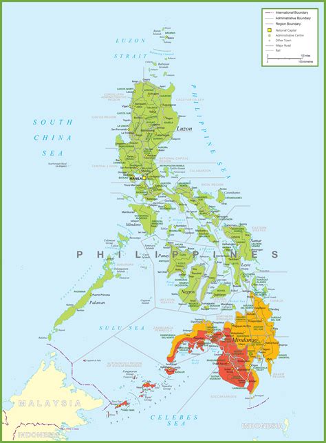 Philippines Map Detailed