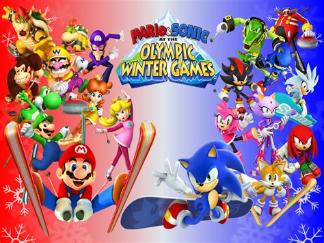 Mario and Sonic at the Olympic Winter Games by 9029561 on DeviantArt