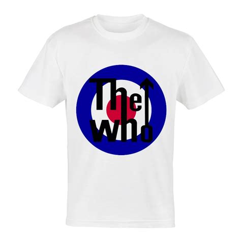 The Who Band T Shirt Summer Short Sleeve White Punk The Who Band Logo T Shirt Top Tees T Shirt ...