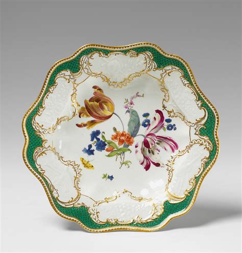 Meißen, 1761.A Meissen porcelain plate from the Ziethen service ...