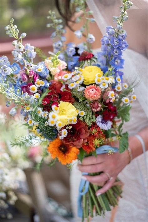 22 Wildflower Wedding Bouquets for Spring Summer Wedding | Wildflower ...