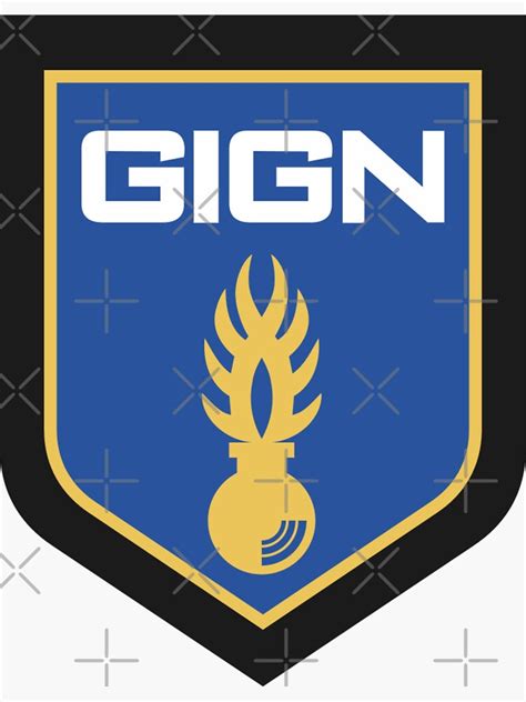 "gign National Gendarmerie Intervention Group " Sticker by Tangoflow | Redbubble