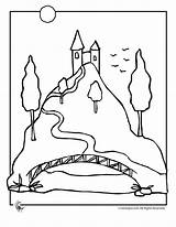 Hill Coloring Pages  Coloring Home sketch template