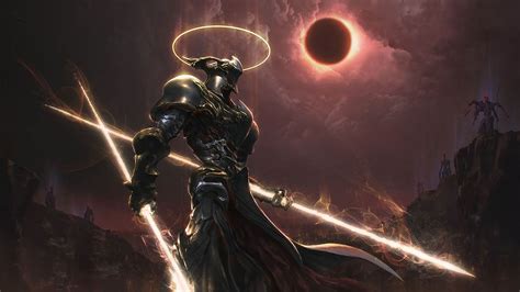 warrior, Artwork, Digital Art, Cyborg, Solar Eclipse, Demon, Angel, Apocalyptic, Knights, Peter ...