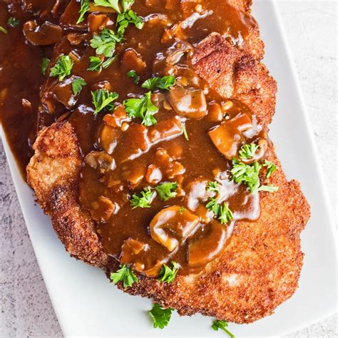 Jägerschnitzel With Hunter's Mushroom Gravy | Bake It With Love