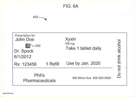 Prescription Bottle Label Template