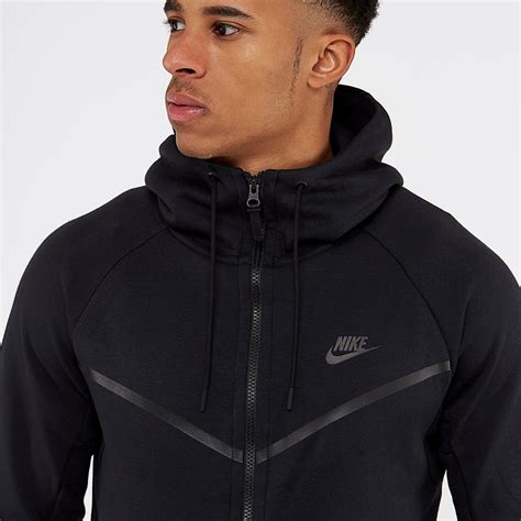 Mens Clothing - Nike Sportswear Tech Fleece Windrunner - Black - 805144 ...