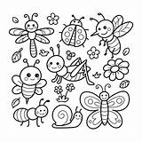 Insetos Animais Bugs Pintarcolorir Colouring Imagens Birds  sketch template