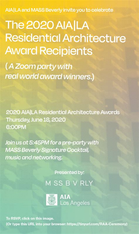 2020 Residential Architecture Awards Ceremony | AIA Los Angeles