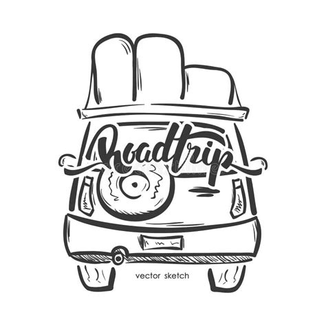 Road Trip Clipart Black And White