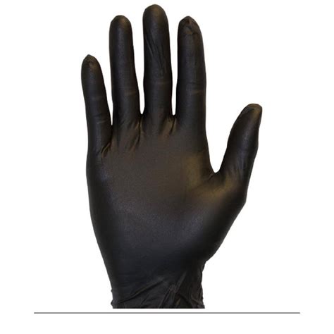 THE SAFETY ZONE Medium Thick Black Nitrile Disposable Gloves (100 Count) GNPR-MED-1-K - The Home ...