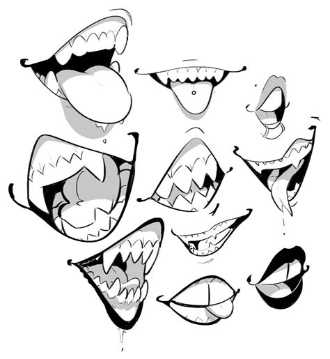 Teeth Drawing Reference and Sketches for Artists