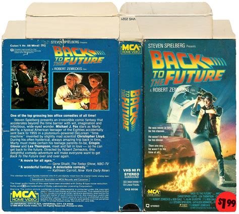 Back to the Future I VHS BOX COVER | Vhs box, Movie covers, Vhs movie