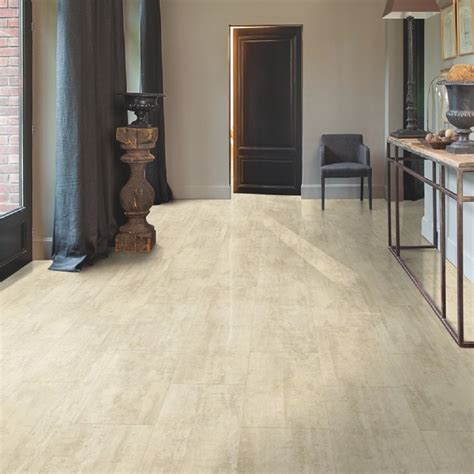 QUICK STEP VINYL WATERPROOF AMBIENT CLICK COLLECTION CREAM TRAVERTIN FLOORING 4.5mm - Trendy ...