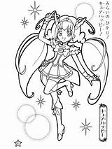 Pretty Cure Coloring Pages Free Printable For Kids sketch template