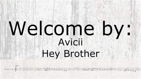 Trumpet Cover ~ Avicii - Hey Brother - YouTube