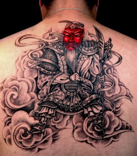 Chinese tattoo for back with warrior - Tattooimages.biz