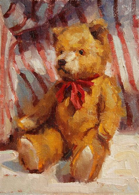 teddy bears; oil paintings - Google Search Christmas Paintings ...