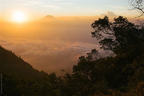 "Sunset From Merbabu Volcano, Indonesia" by Stocksy Contributor "Luis Velasco" - Stocksy