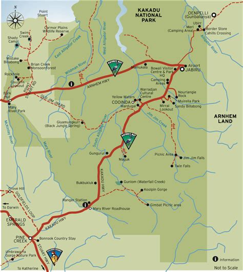 Kakadu National Park Map - Kakadu Tours & Travel