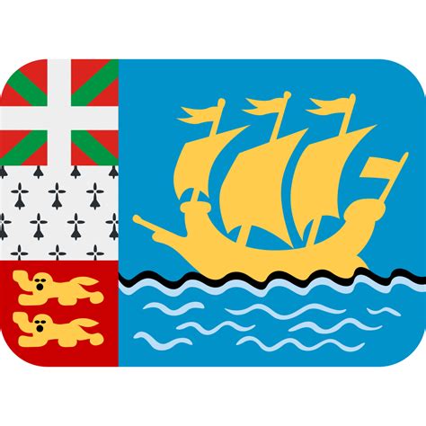 St Pierre Miquelon Flag Icon | Twemoji Flags Iconpack | Twitter