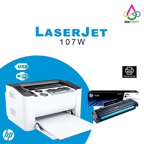 IMPRESORA HP LASERJET 107W – Inkfinity